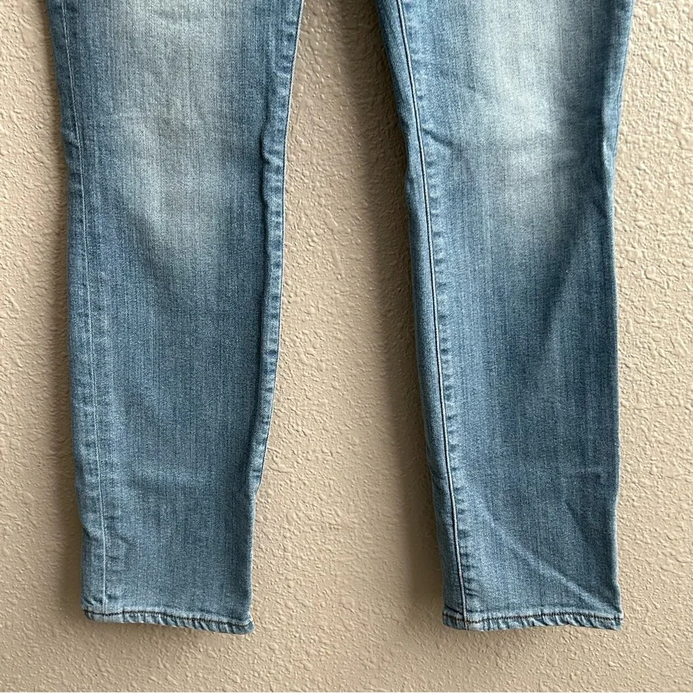 J Brand Cropped Rail Ocean Side Slim Straight Light Wash Stretch Jeans‎